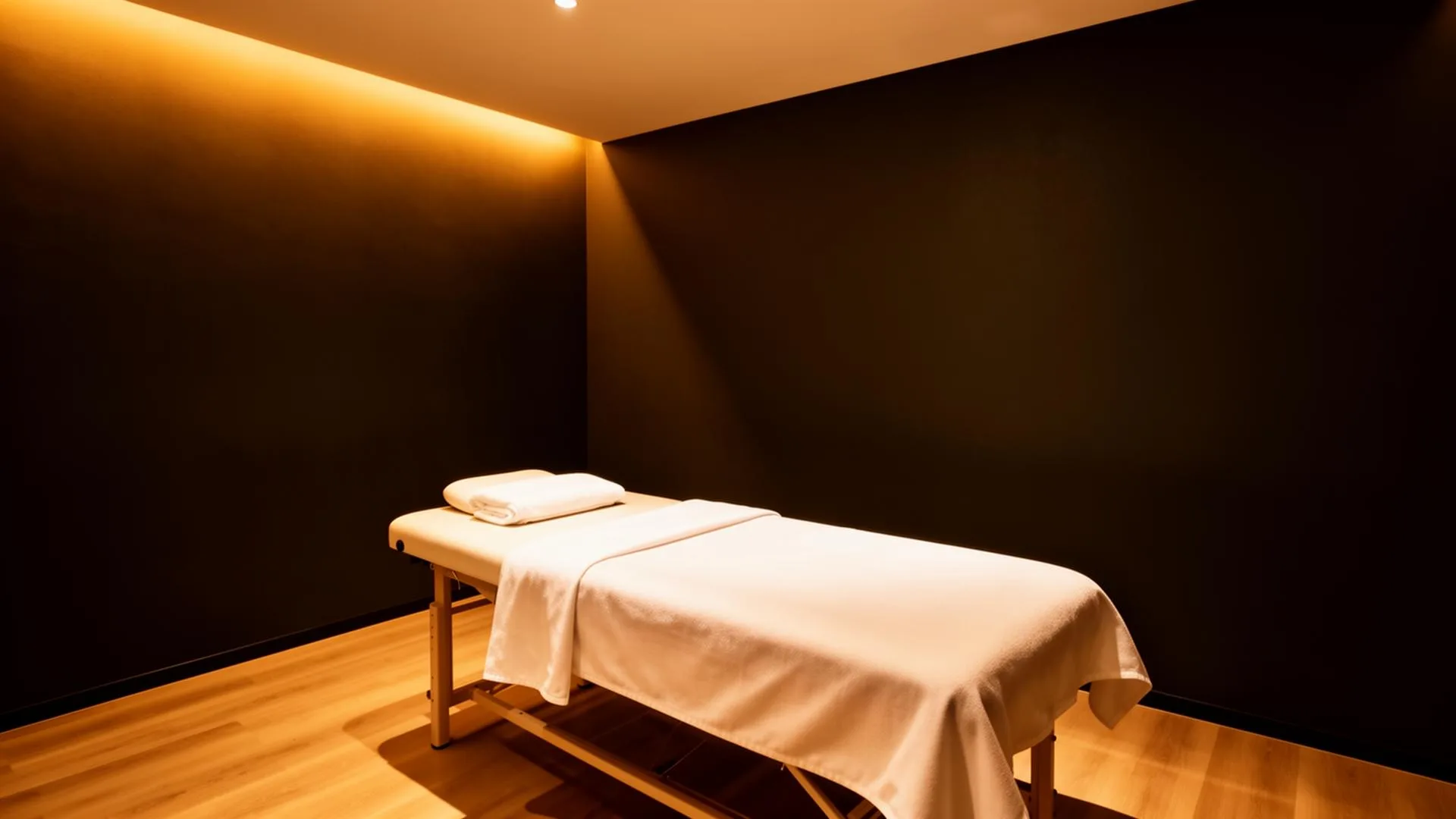 Release Works therapy room, warm ambient lighting